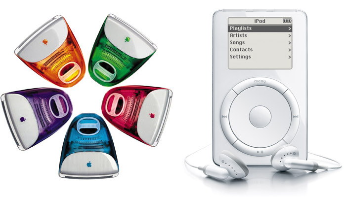 Jobs’ unique appreciation for the value of design led to the ground-breaking iMac (1998) and iPod (2001), designed by Jonathan Ive